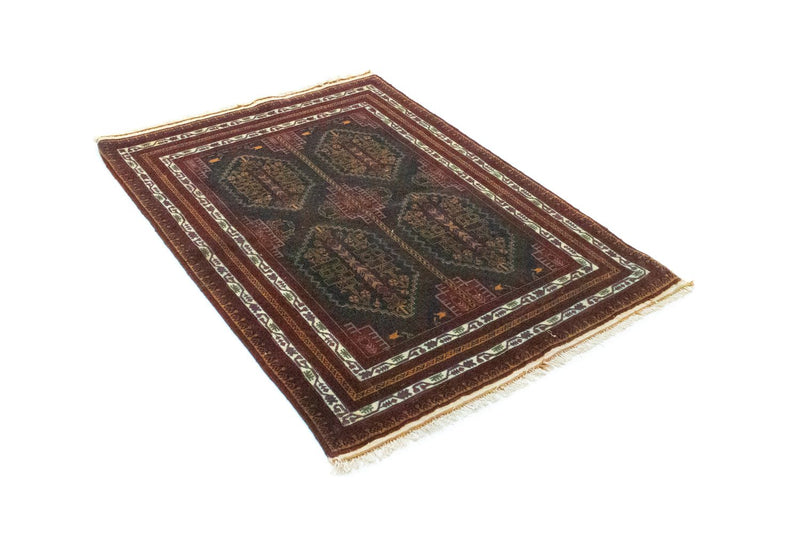 Alfombra afgana - 140 x 100 cm - azul
