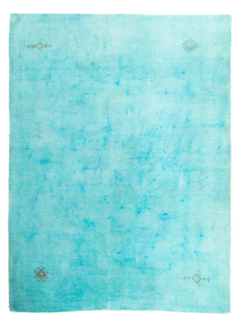 Alfombra Gabbeh - Indus - 197 x 129 cm - turquesa