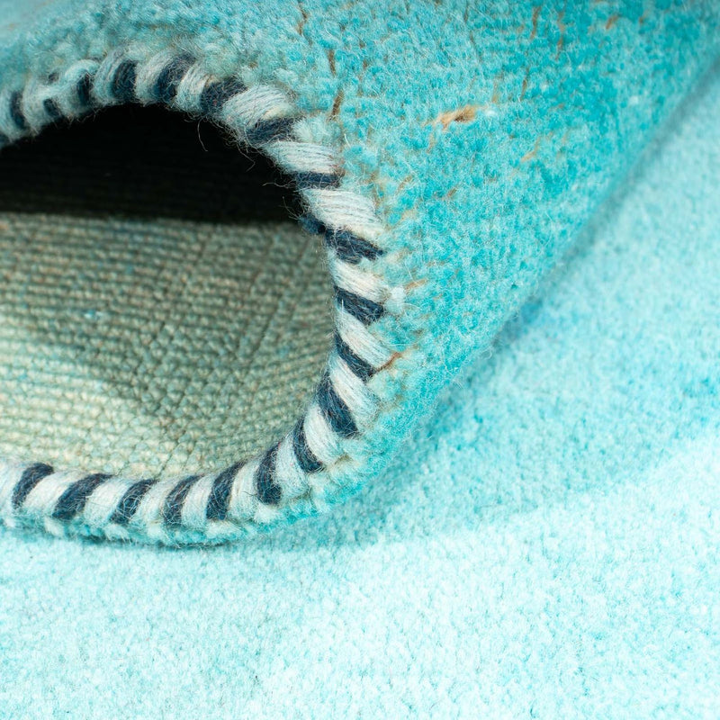 Alfombra Gabbeh - Indus - 197 x 129 cm - turquesa