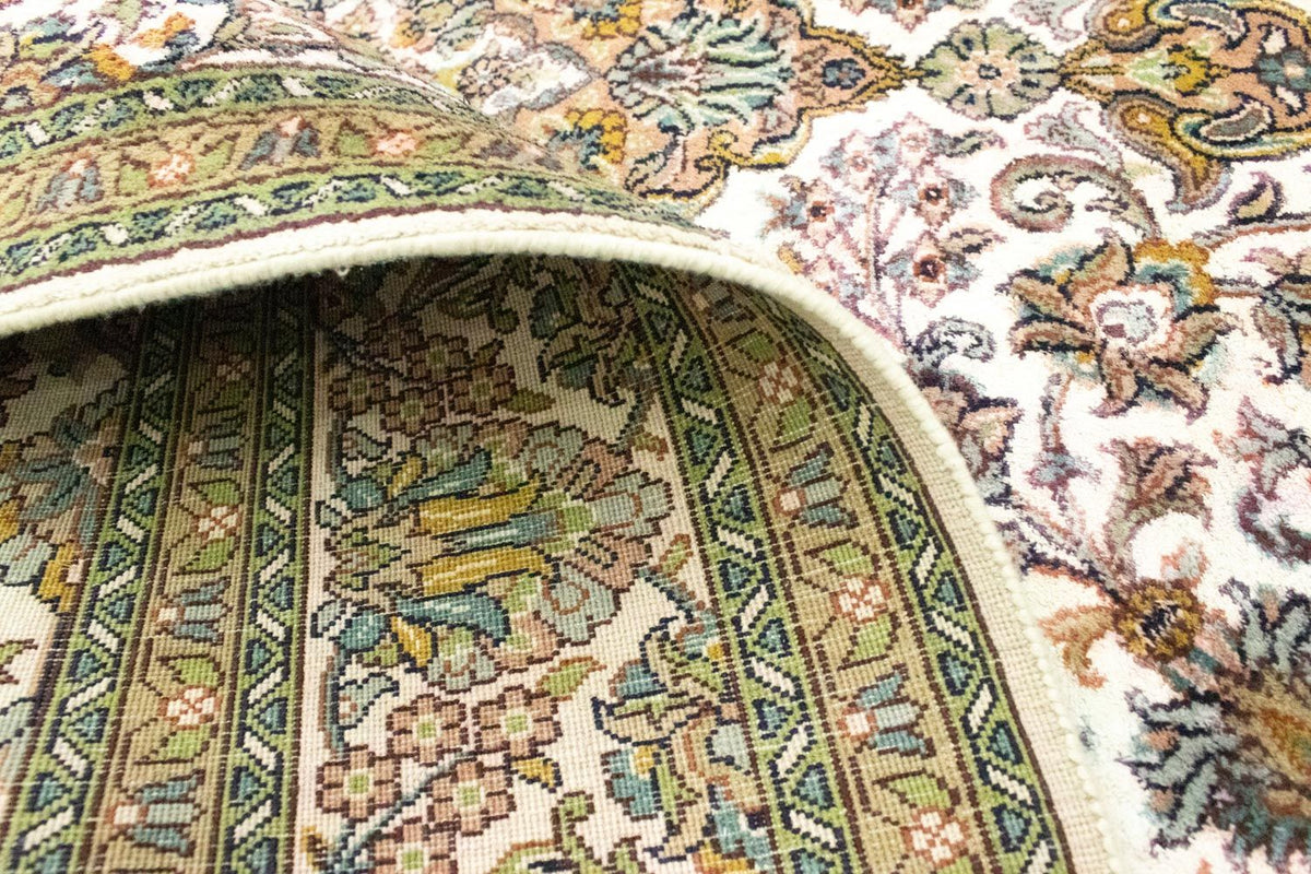Alfombra de seda - Seda de Cachemira - 217 x 153 cm - beige
