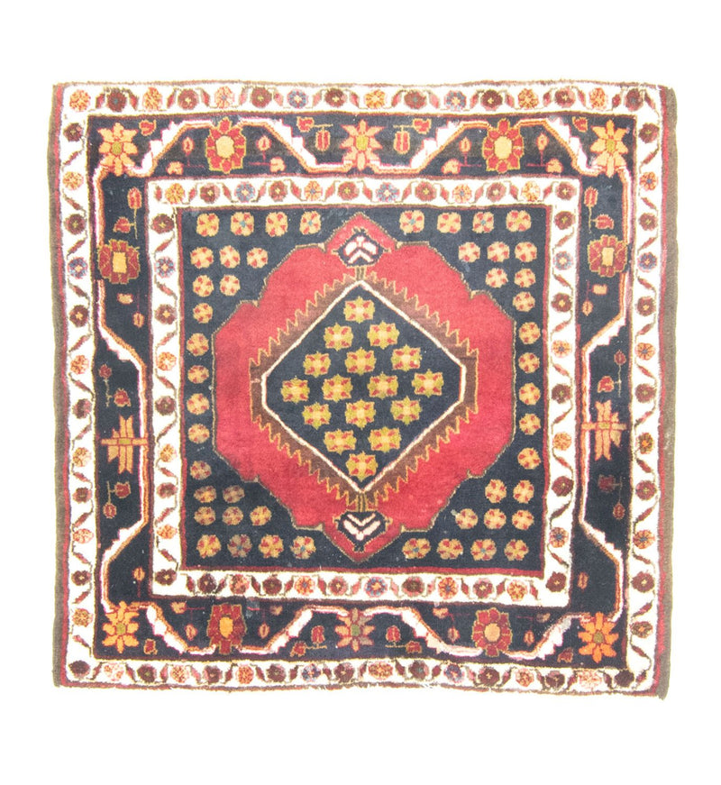 Alfombra persa - Nómada cuadrado  - 109 x 105 cm - rojo