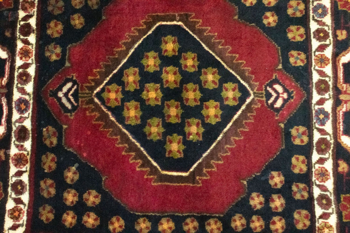 Alfombra persa - Nómada cuadrado  - 109 x 105 cm - rojo