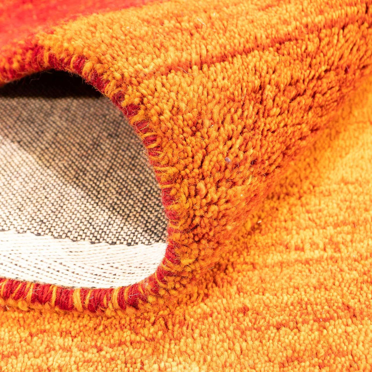 Alfombra de lana - 233 x 160 cm - naranja