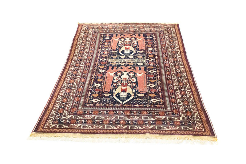 Alfombra afgana - 196 x 122 cm - azul