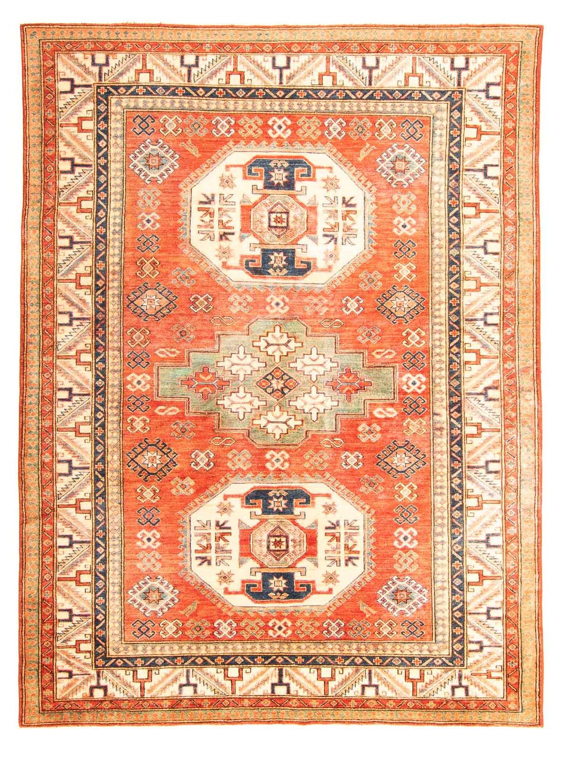 Alfombra Ziegler - Kazak - 265 x 190 cm - rojo claro