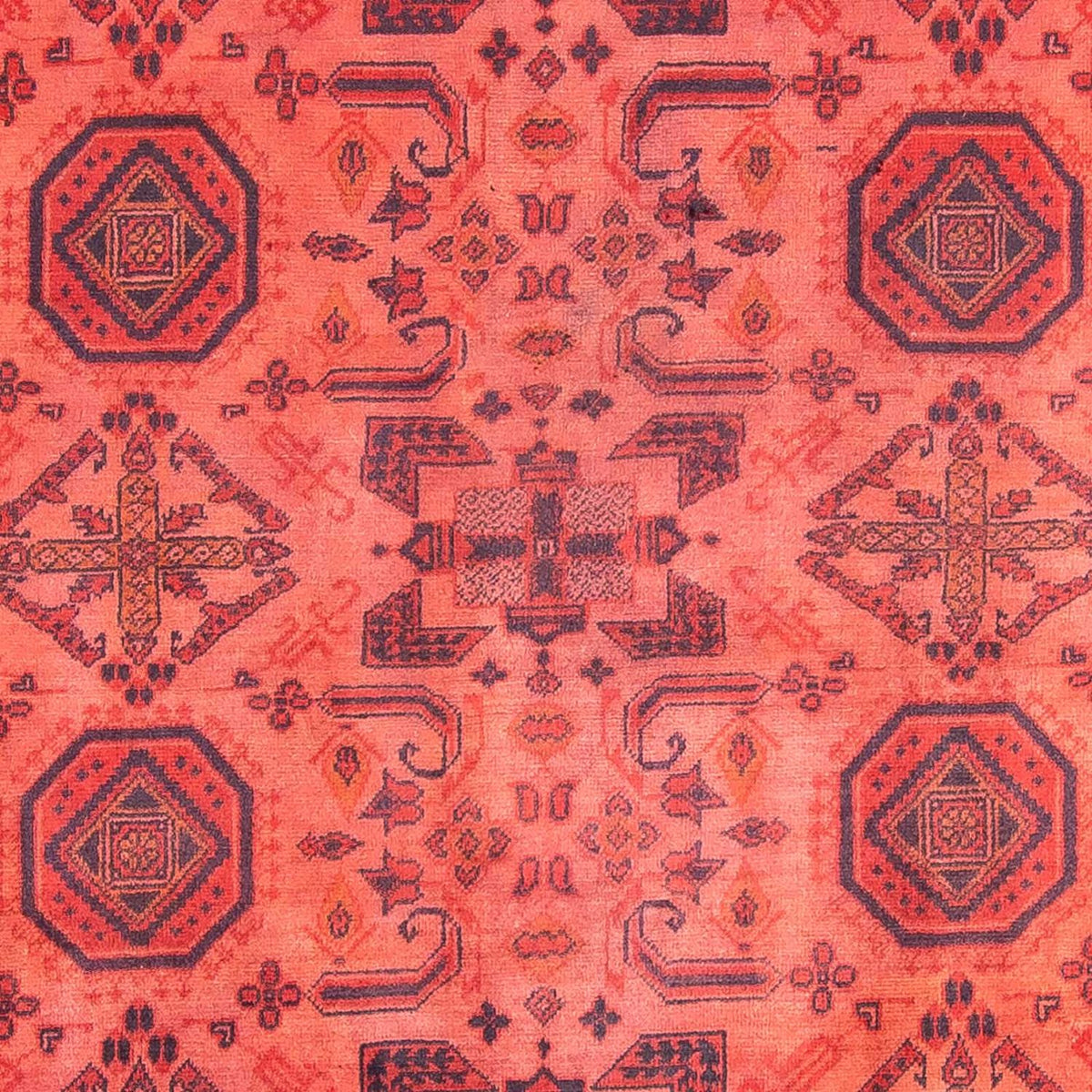 Alfombra afgana - Hatschlu - 290 x 200 cm - rojo