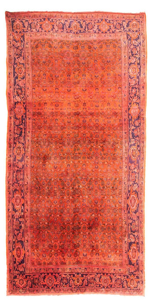 Alfombra persa - Bidjar - 315 x 155 cm - rojo claro