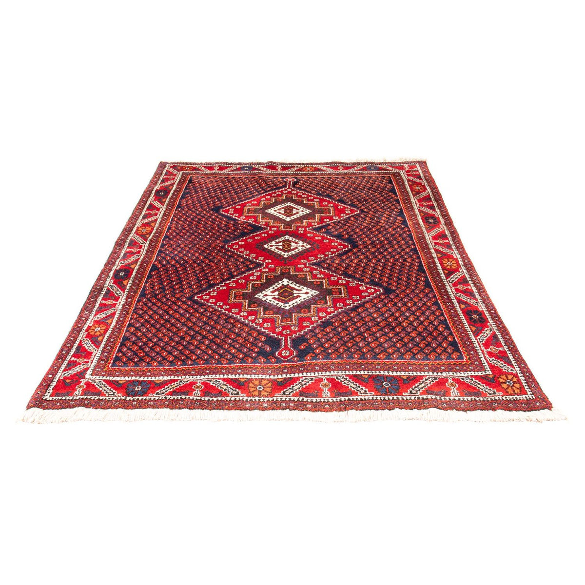 Alfombra persa - Nómada - 205 x 164 cm - rojo