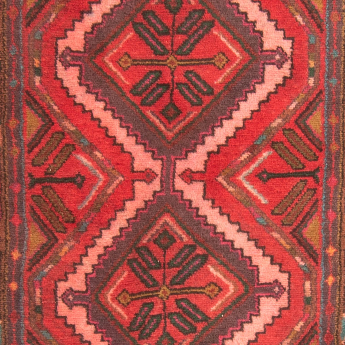 Alfombra de pasillo Alfombra persa - Nómada - 282 x 80 cm - rojo