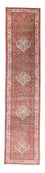 Alfombra de pasillo Alfombra persa - Bidjar - 393 x 82 cm - rojo