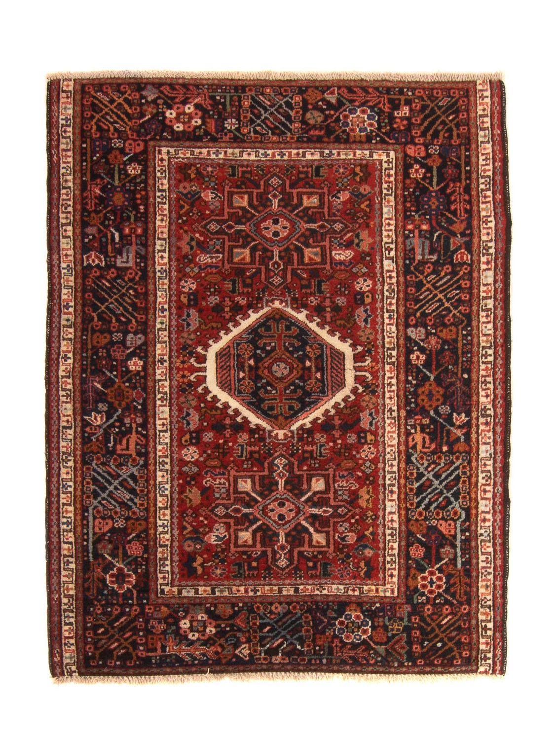 Alfombra persa - Nómada - 130 x 100 cm - multicolor