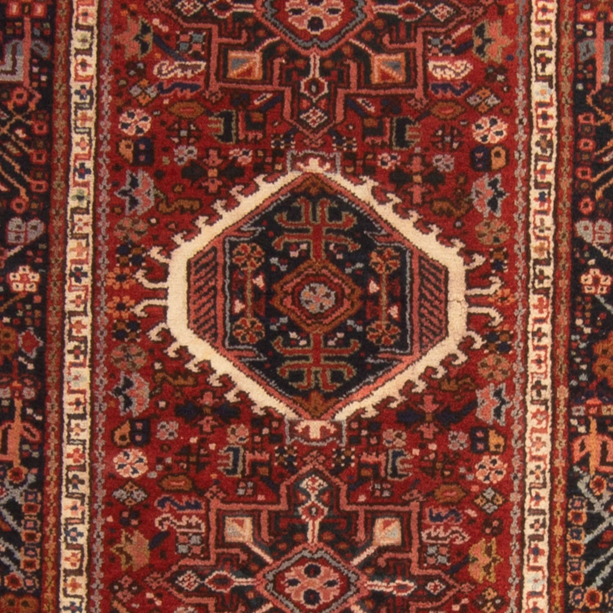 Alfombra persa - Nómada - 130 x 100 cm - multicolor