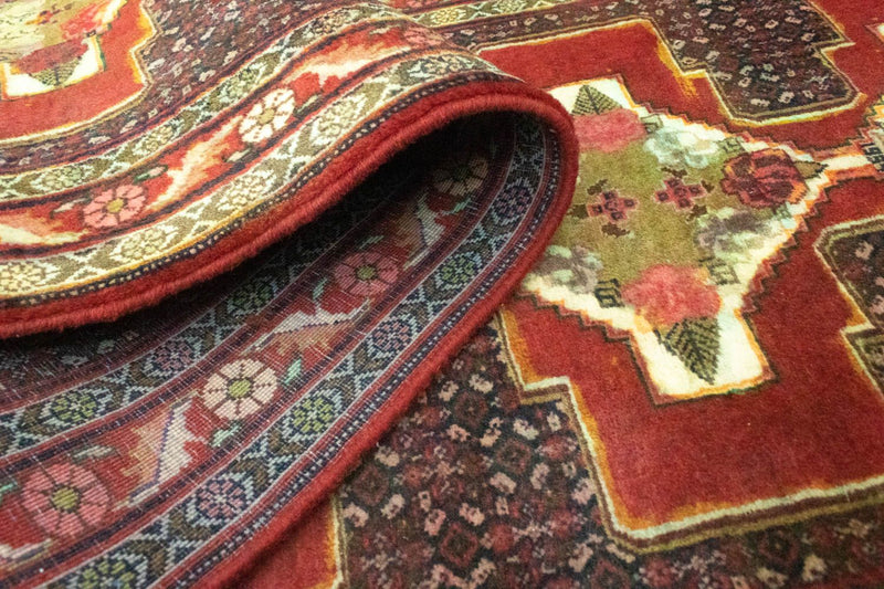 Alfombra de pasillo Alfombra persa - Nómada - 382 x 90 cm - rojo