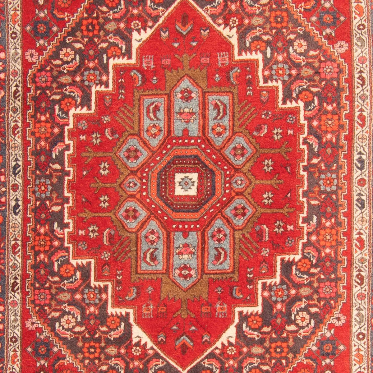Alfombra persa - Nómada - 200 x 127 cm - rojo