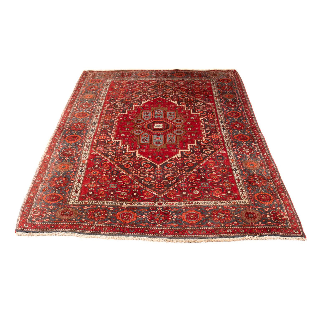 Alfombra persa - Nómada - 200 x 127 cm - rojo