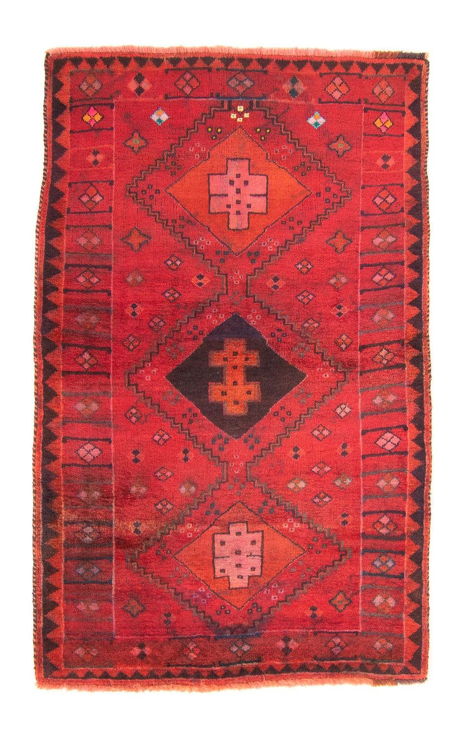 Alfombra persa - Nómada - 154 x 96 cm - rojo