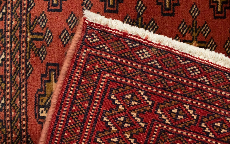Alfombra Turkaman - 130 x 60 cm - rojo