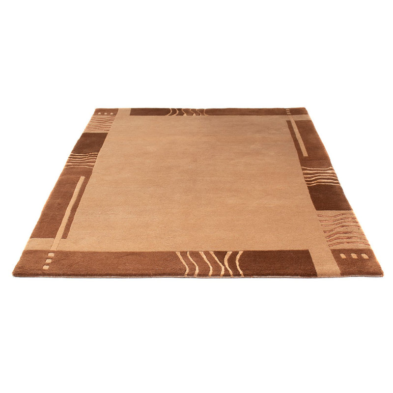 Alfombra de Nepal - 196 x 147 cm - marrón claro