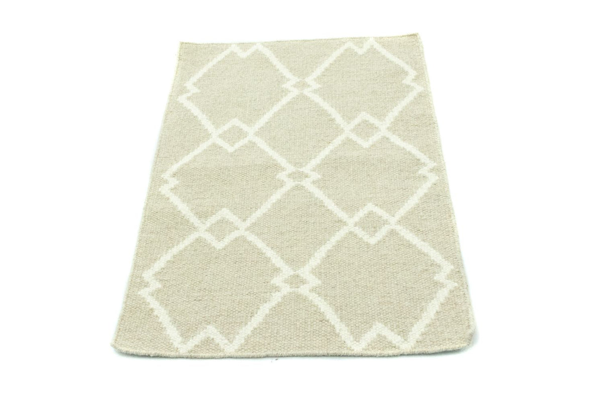 Alfombra Kelim - Tendencia - 90 x 60 cm - beige