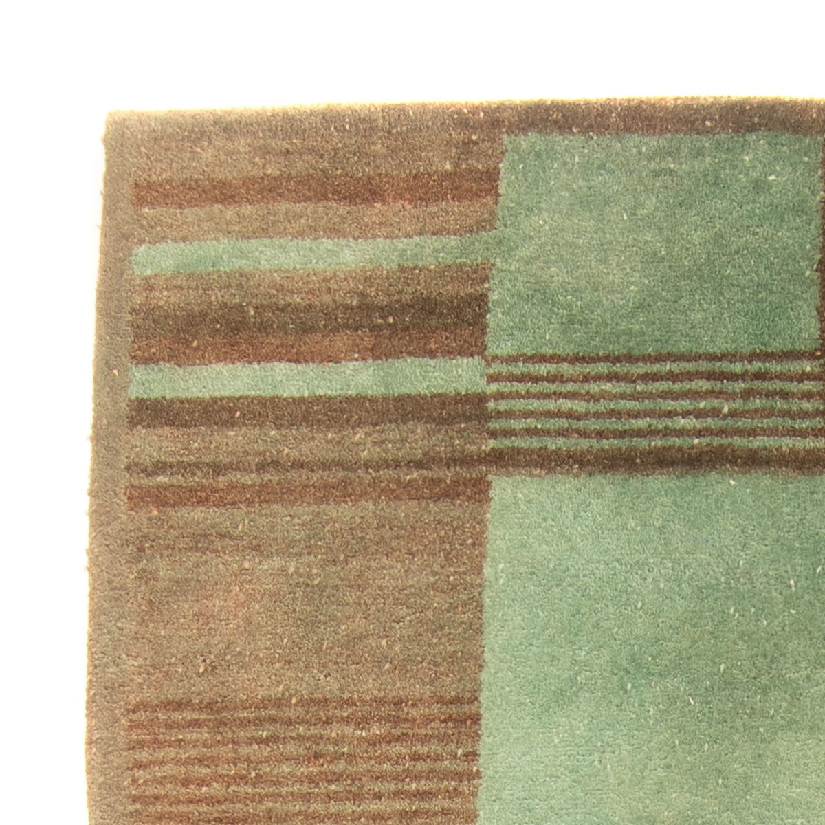 Alfombra de lana - 193 x 137 cm - verde