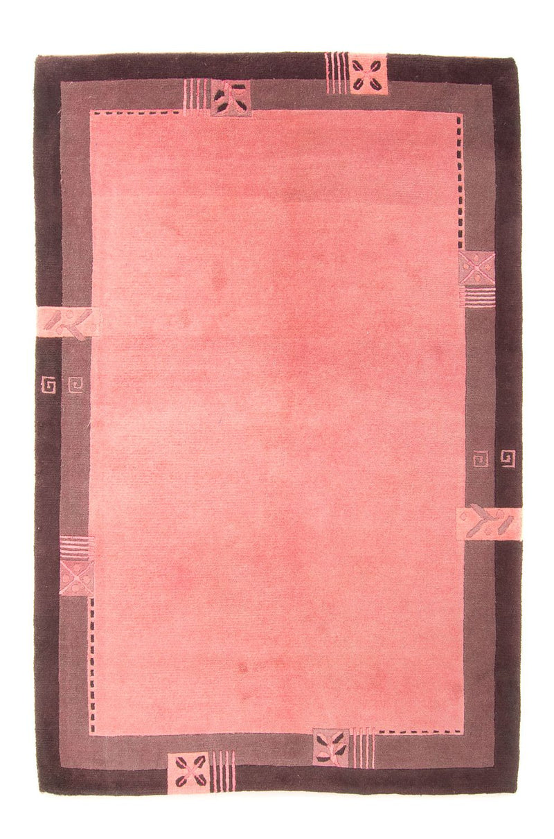 Alfombra de Nepal - 225 x 160 cm - rosa