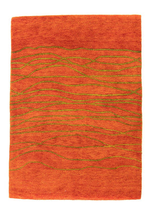 Alfombra de lana - 193 x 137 cm - óxido