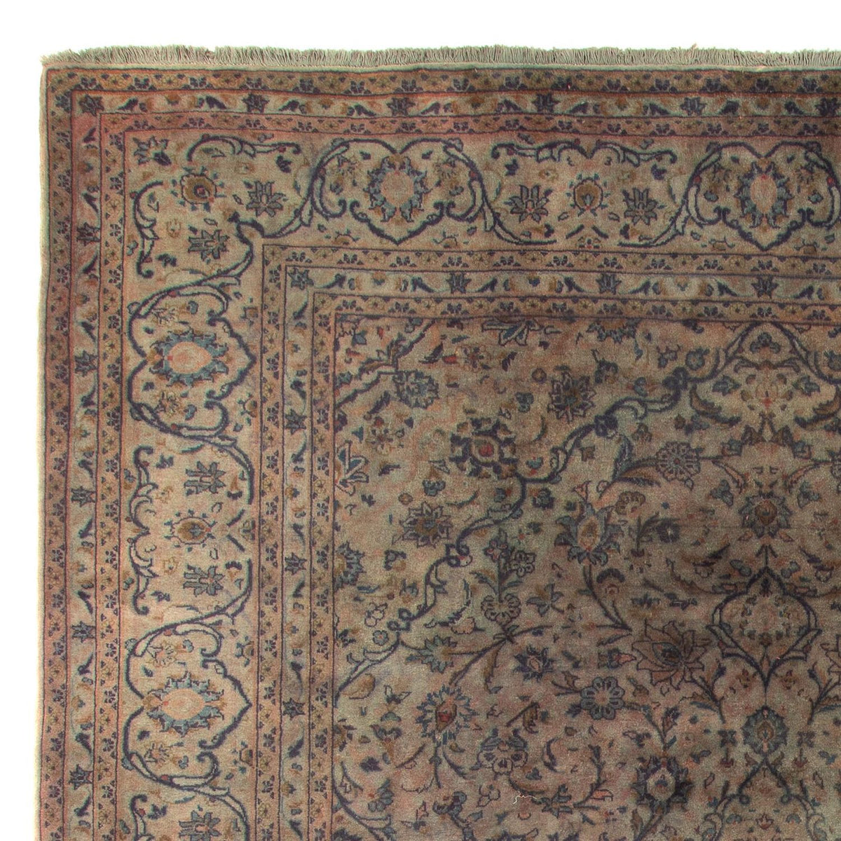 Alfombra persa - Keshan - 350 x 250 cm - marrón oscuro