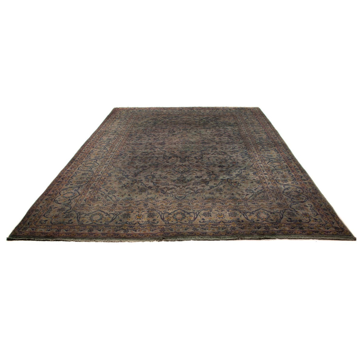 Alfombra persa - Keshan - 350 x 250 cm - marrón oscuro