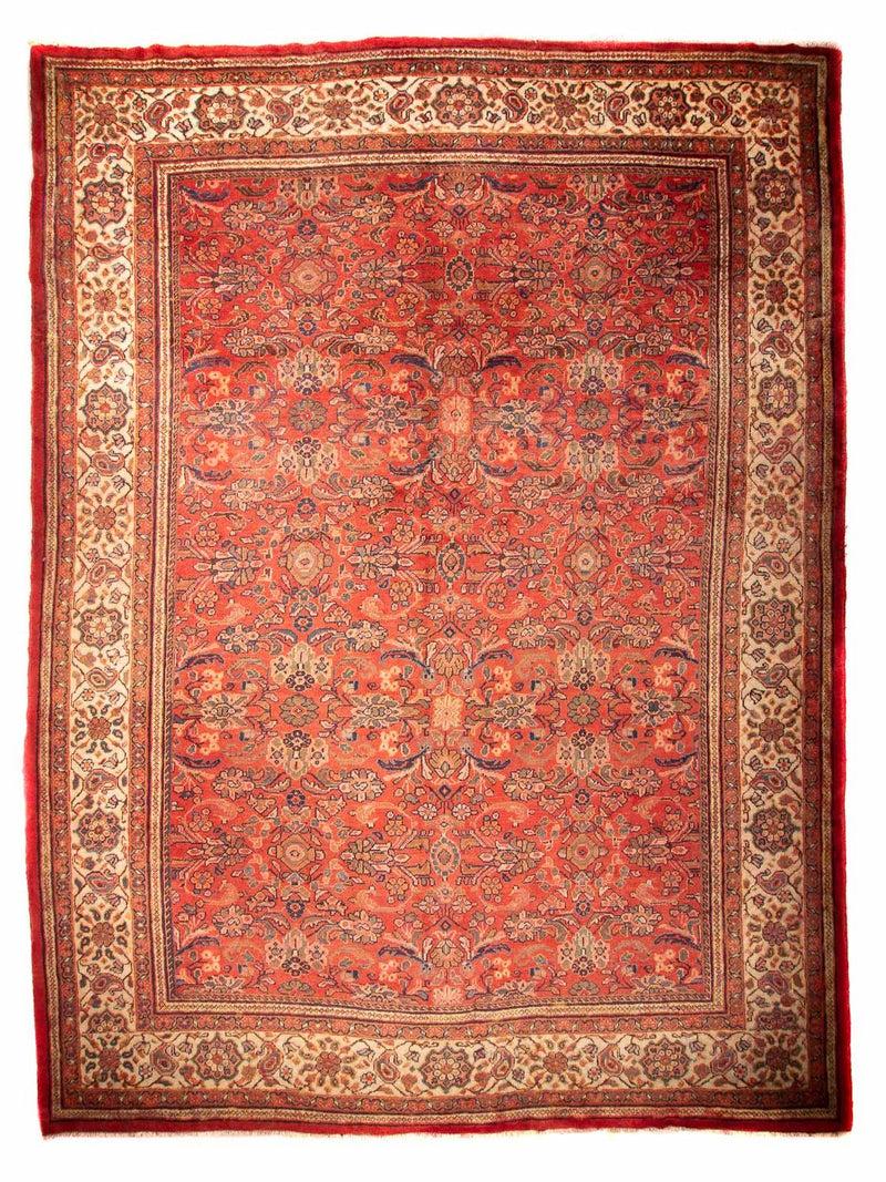 Alfombra persa - Nómada - 433 x 320 cm - rojo oscuro
