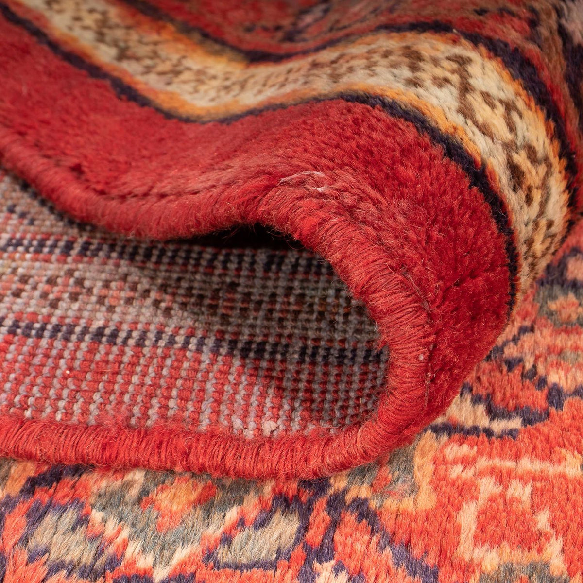 Alfombra persa - Nómada - 433 x 320 cm - rojo oscuro