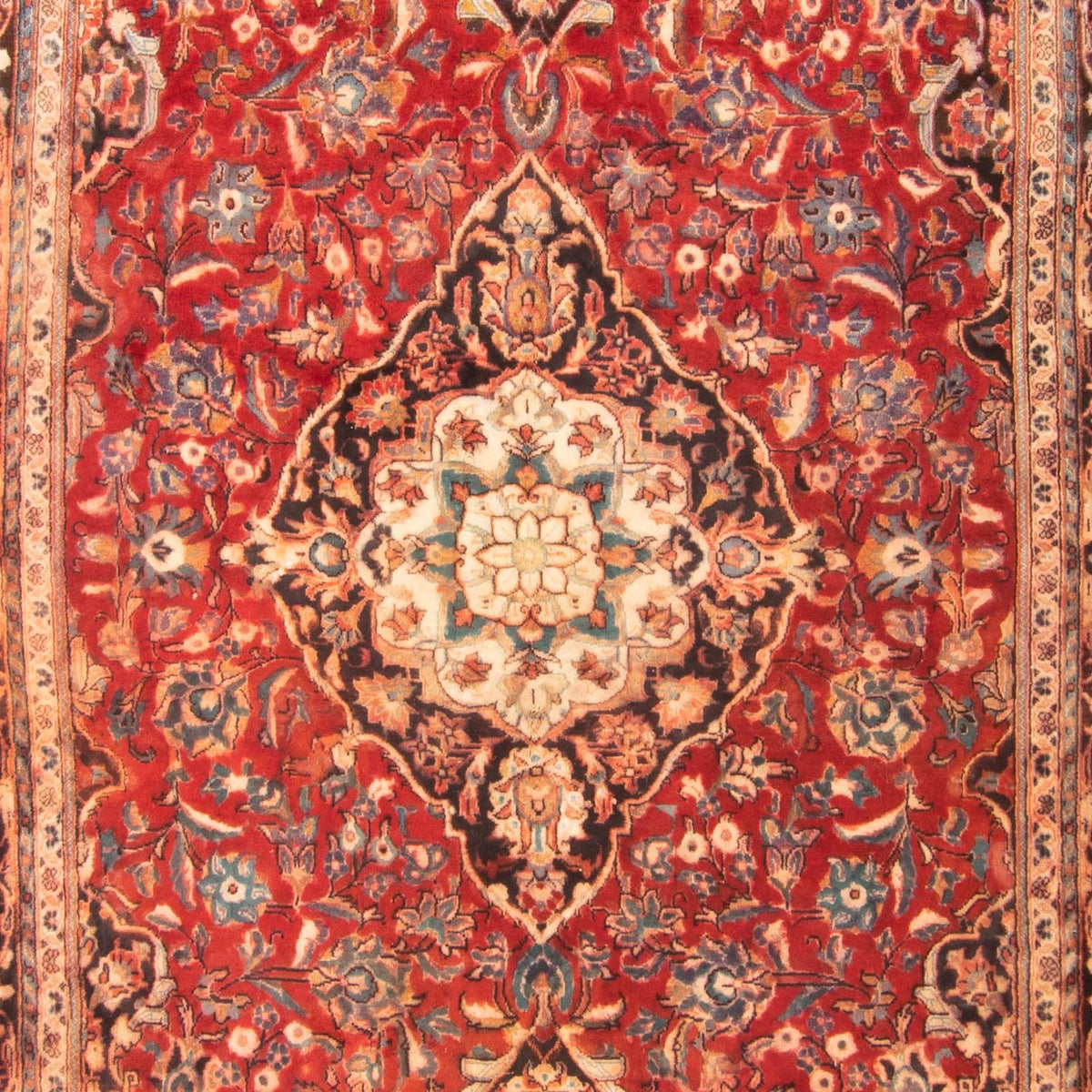 Alfombra persa - Keshan - 322 x 183 cm - rojo