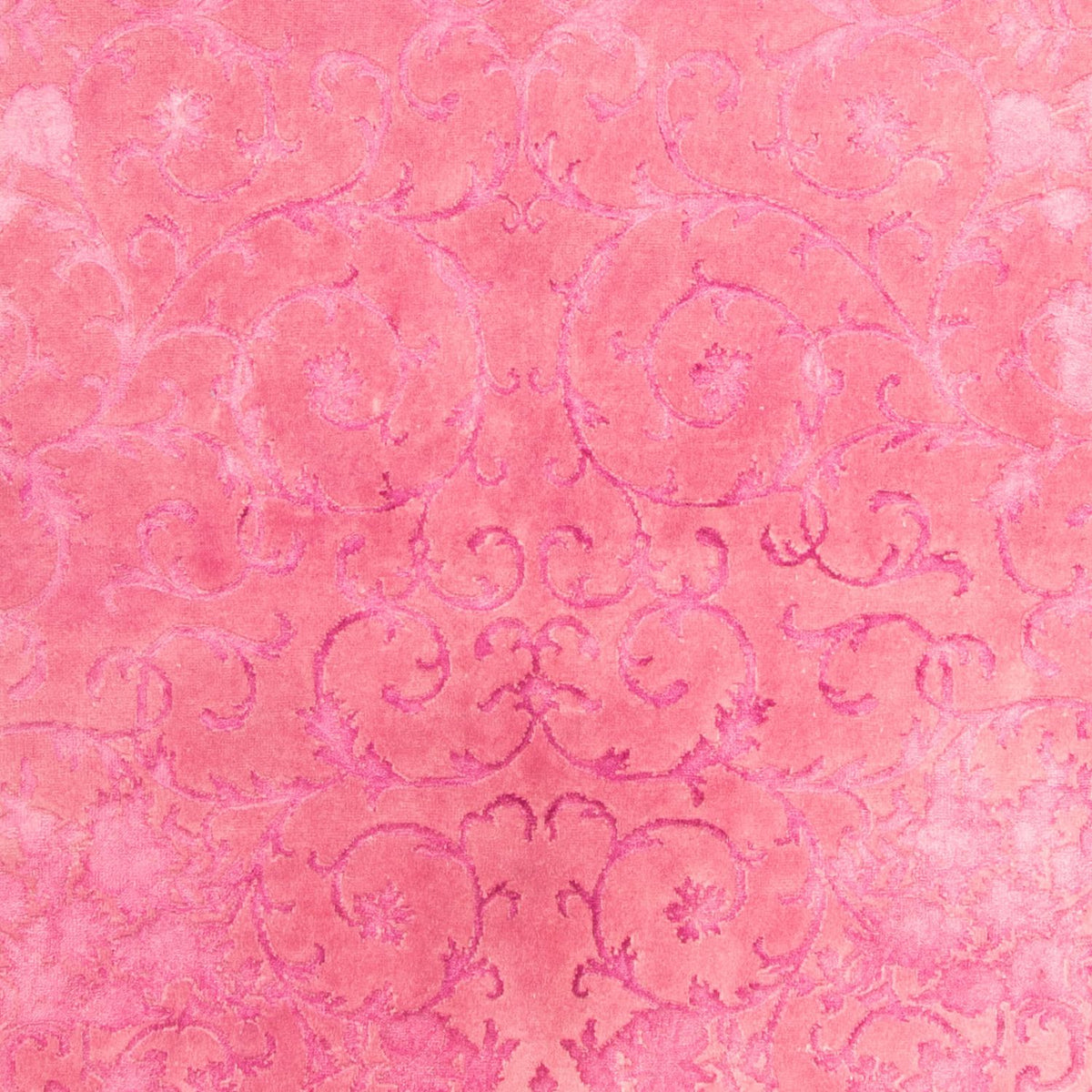 Alfombra de viscosa - 323 x 200 cm - rosa
