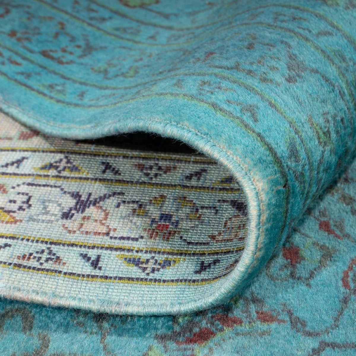 Alfombra persa - Keshan - 350 x 244 cm - azul