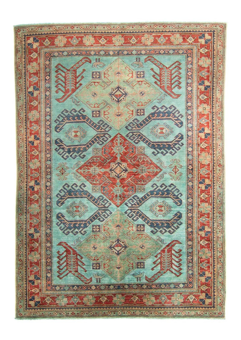 Alfombra Ziegler - Kazak - 267 x 186 cm - azul claro