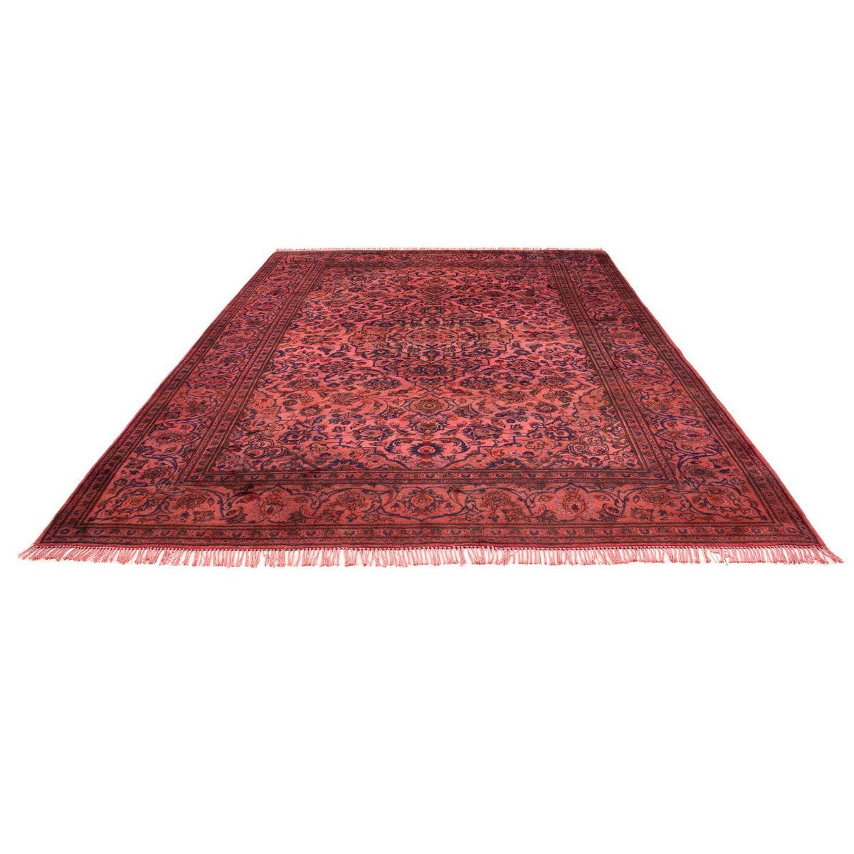 Alfombra persa - Keshan - 348 x 240 cm - rojo claro
