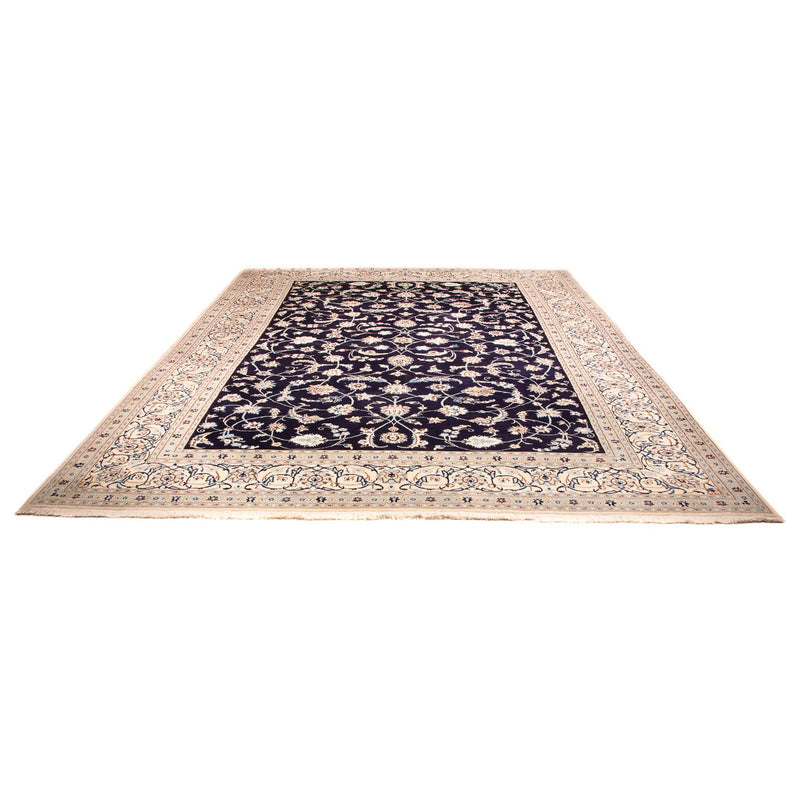 Alfombra Persa - Nain - Real - 383 x 286 cm - azul oscuro