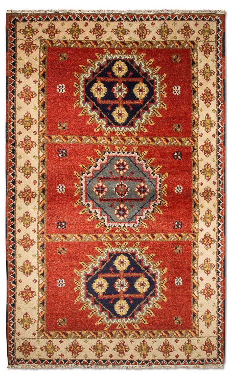 Alfombra oriental - 153 x 93 cm - rojo