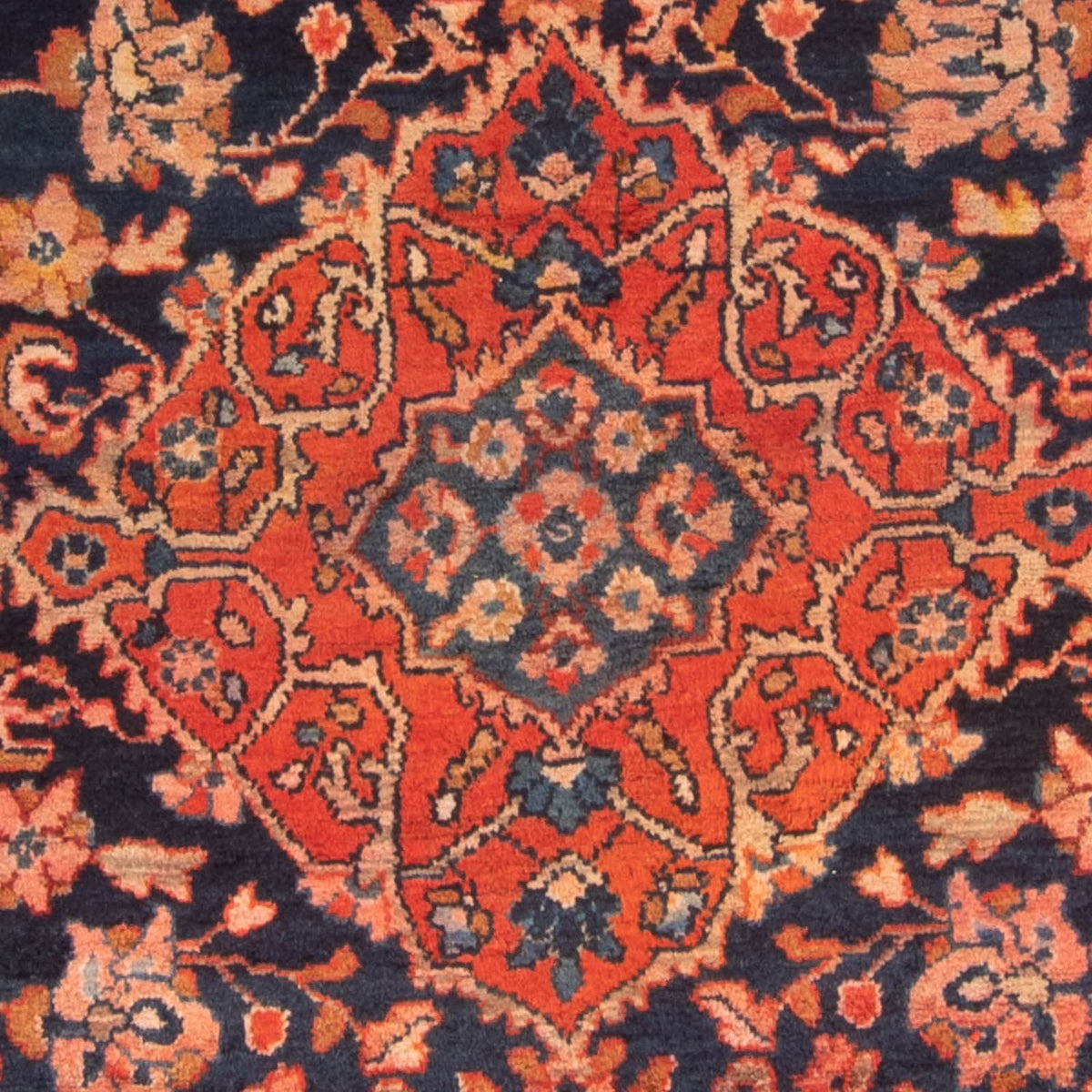 Alfombra persa - Nómada - 364 x 197 cm - azul oscuro