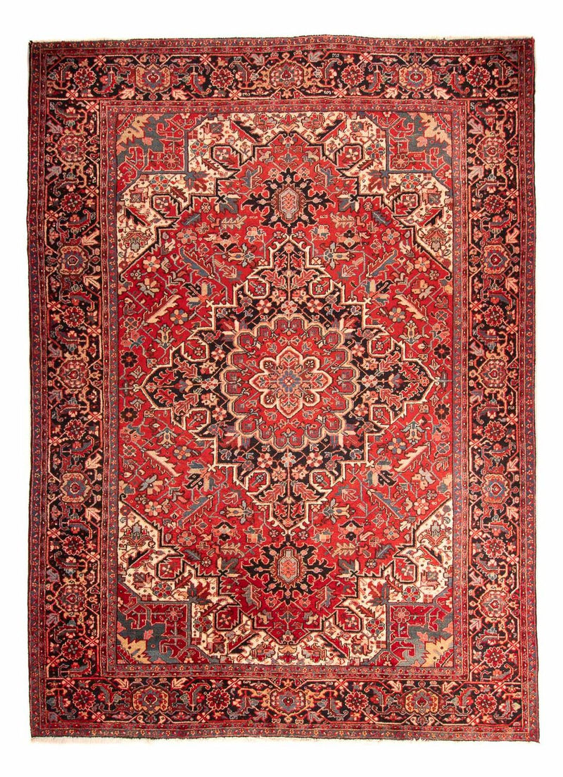 Alfombra persa - Nómada - 360 x 277 cm - rojo oscuro