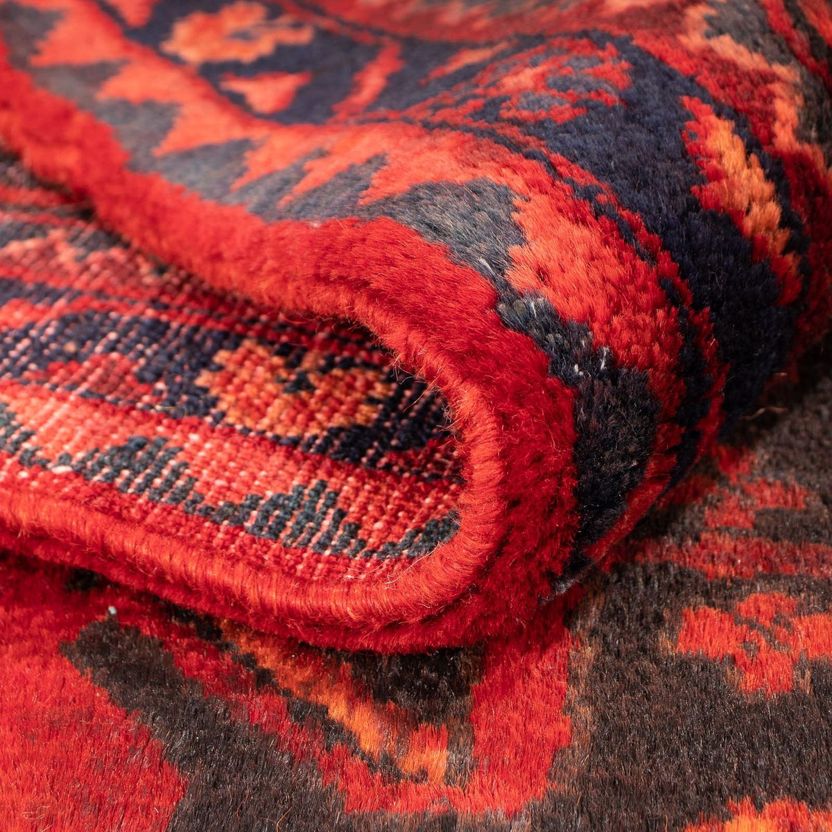 Alfombra persa - Nómada - 348 x 185 cm - rojo oscuro