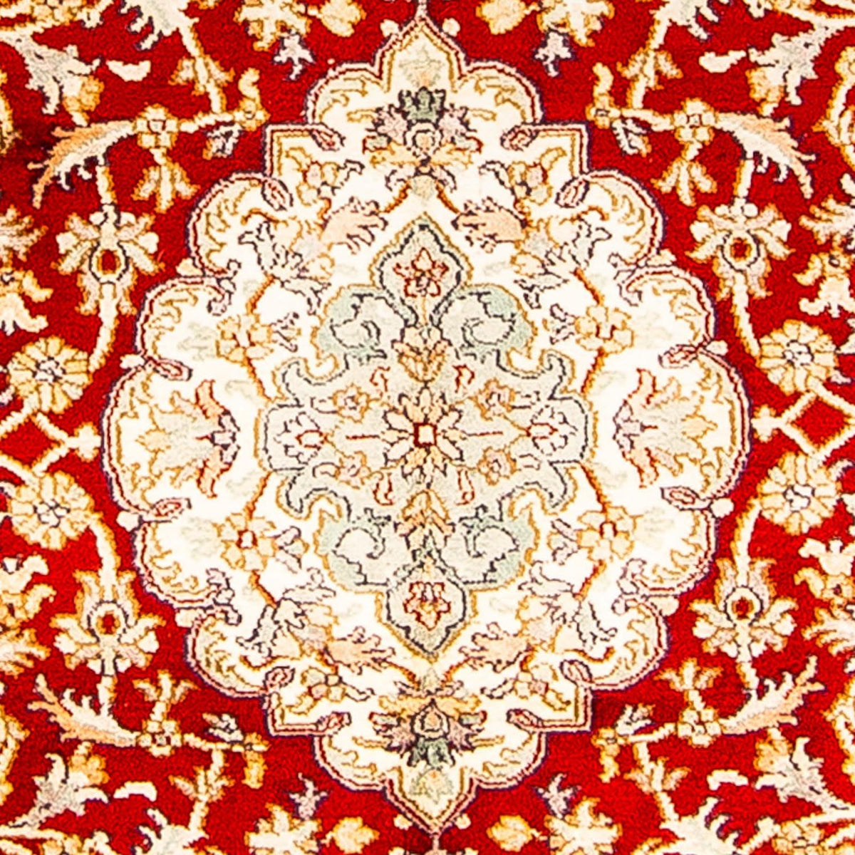 Alfombra de seda - Seda de Cachemira - 186 x 129 cm - rojo