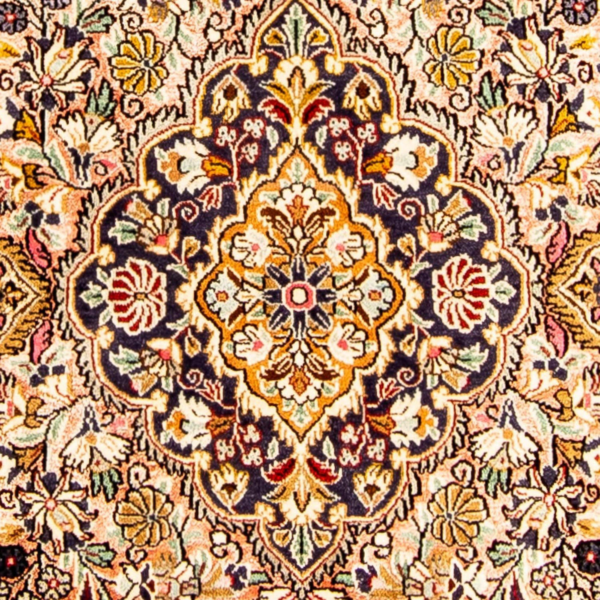 Alfombra persa - Ghom - 206 x 142 cm - beige