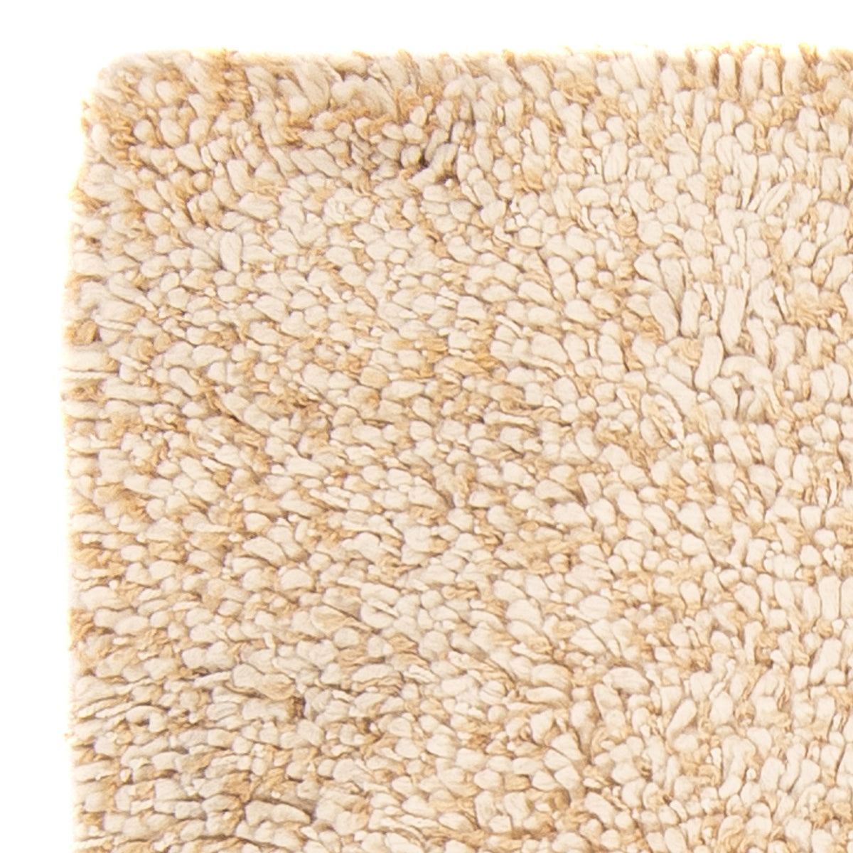 Alfombra de pelo largo - 90 x 60 cm - beige