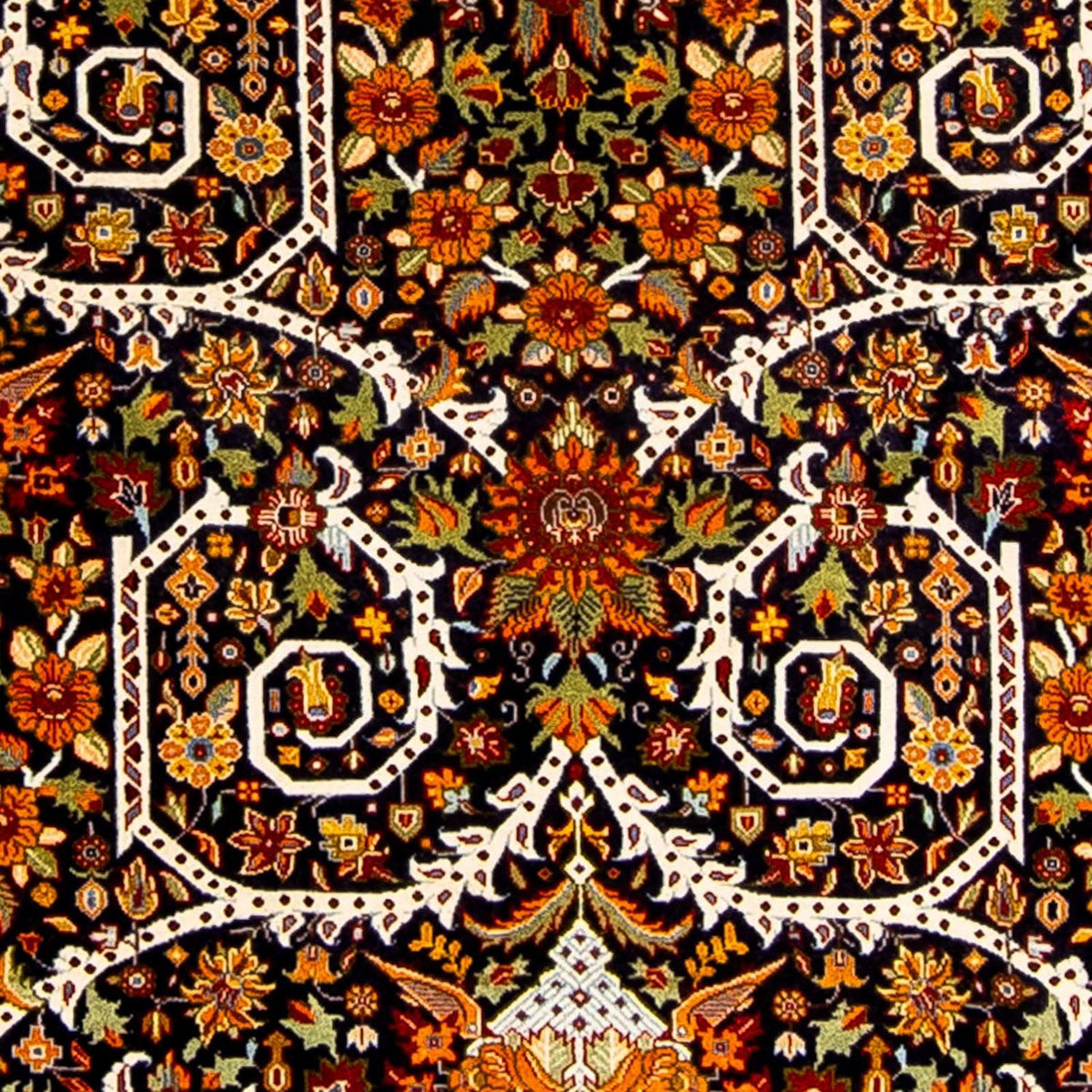 Alfombra persa - Ghom - 216 x 116 cm - rojo