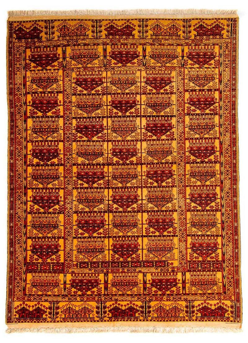 Alfombra de seda - Seda afgana - 173 x 126 cm - oro