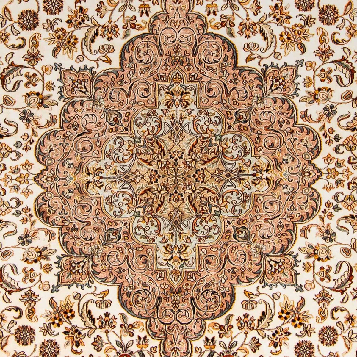 Alfombra de seda - Seda de Cachemira - 307 x 243 cm - beige