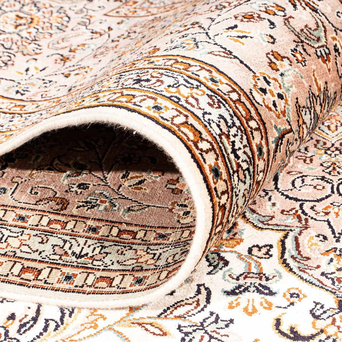 Alfombra de seda - Seda de Cachemira - 307 x 243 cm - beige