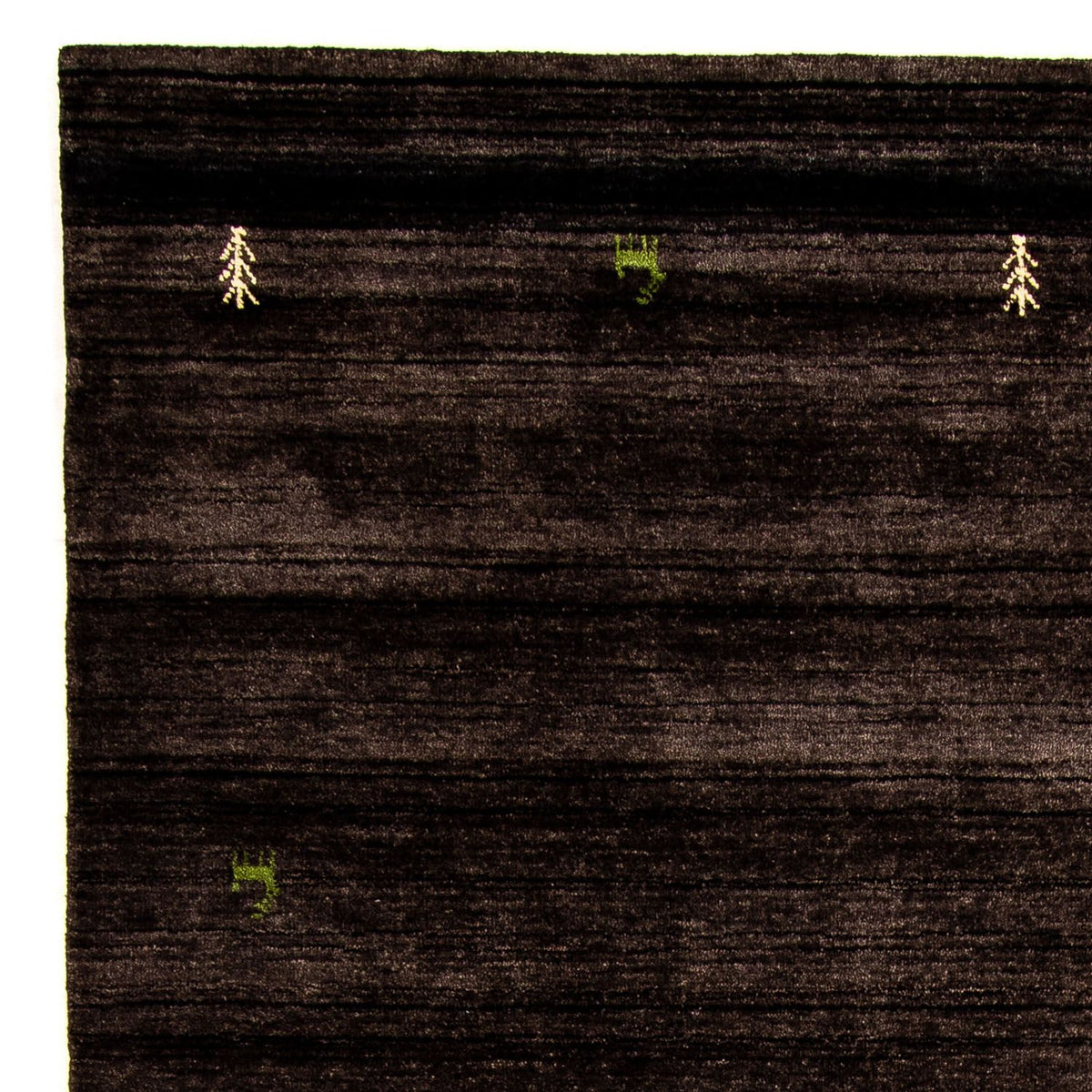 Alfombra Gabbeh - Indus - 295 x 203 cm - marrón oscuro