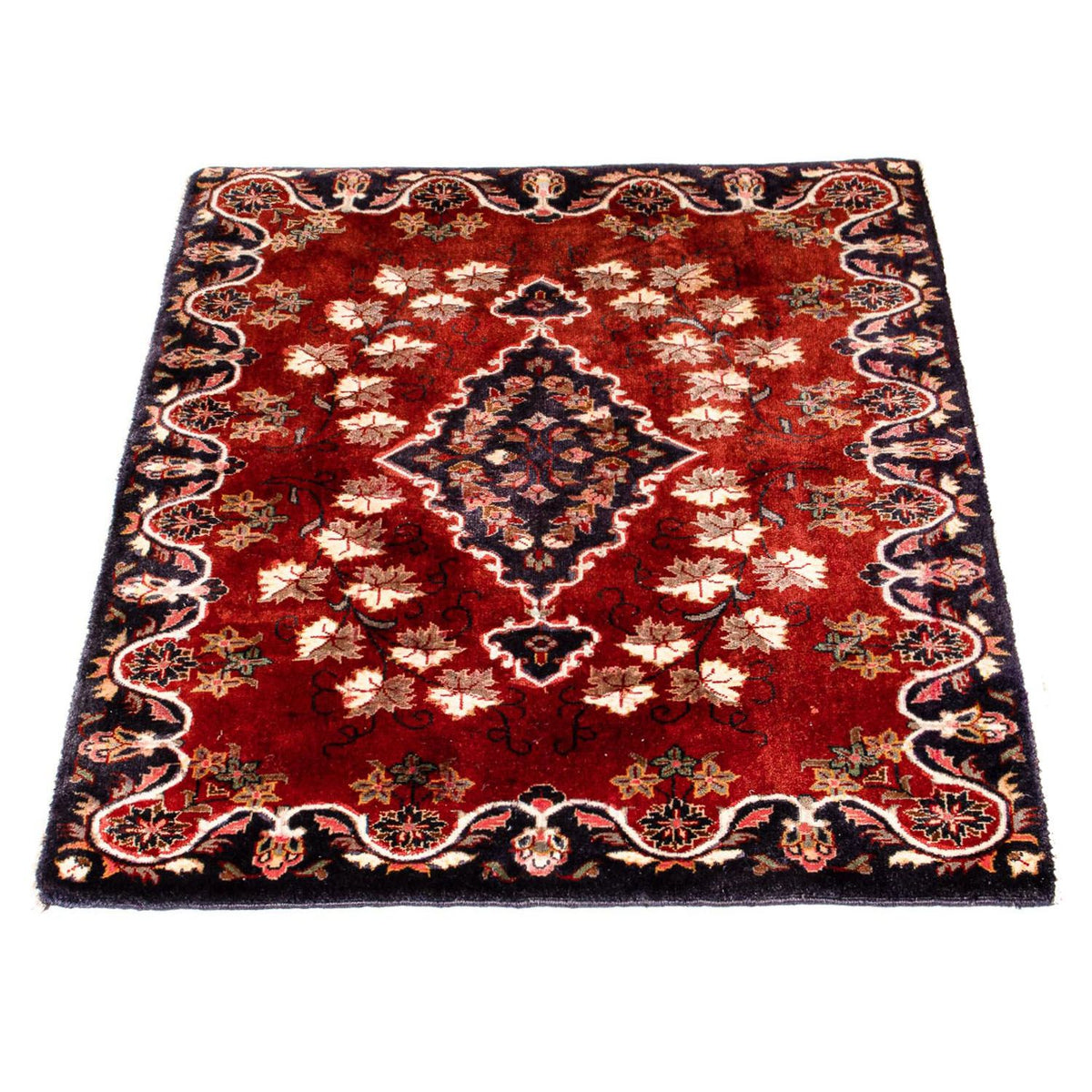 Alfombra persa - Keshan cuadrado  - 97 x 77 cm - rojo