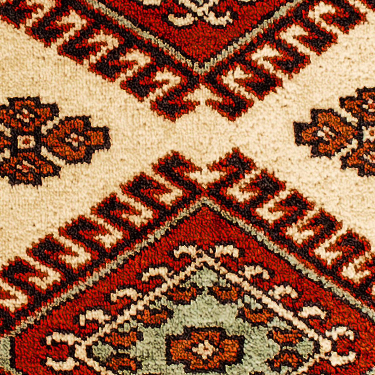 Alfombra Turkaman - 94 x 67 cm - beige